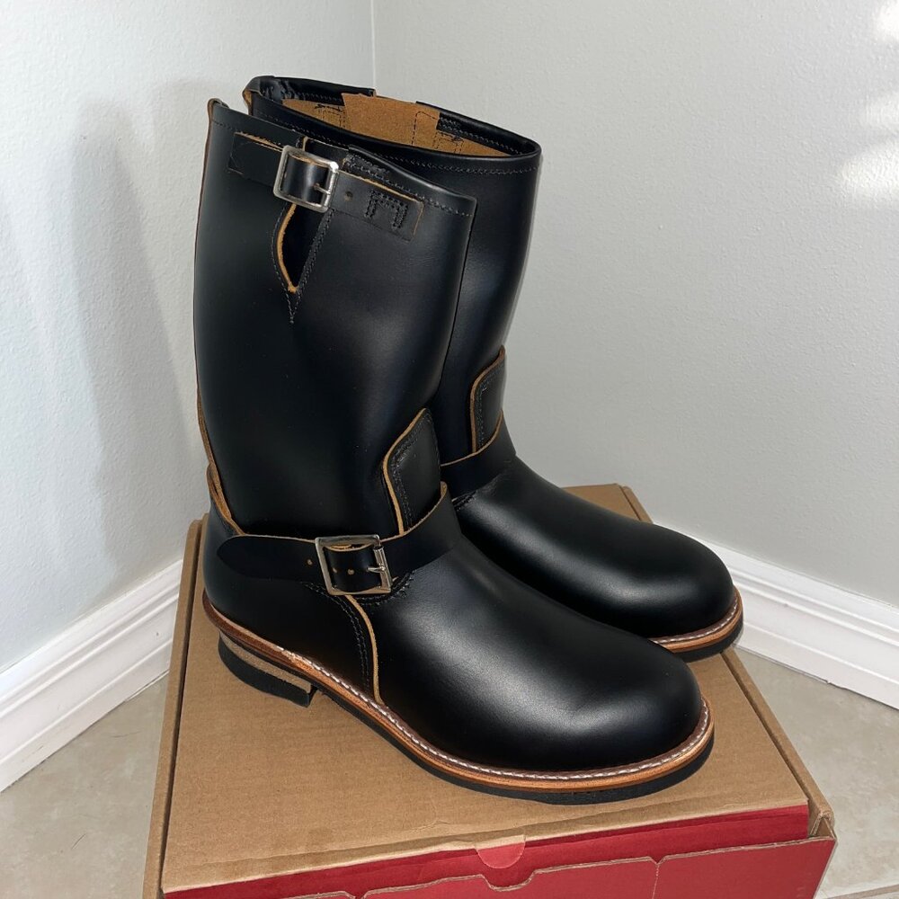 SOLD - Red Wing 2966 Black Klondike Engineer Boots US Men's Size 11 D